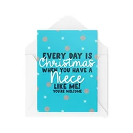 Kartki okolicznościowe i zaproszenia - Śmieszne nowości kartki świąteczne | 'Every Day Is Christmas When You Have A Siice' | Prezent świąteczny Boże Narodzenie | zabawne przekomarzanie | CBH1374 - miniaturka - grafika 1
