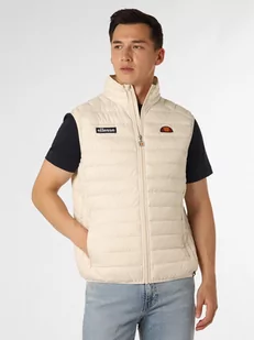 ellesse - Męska kamizelka pikowana, biały|beżowy - Kamizelki męskie - miniaturka - grafika 1