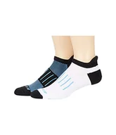 Skarpetki damskie - BROOKS 741543062 Ghost Midweight 2-pak skarpety męskie czarno-metaliczny niebieski i biały metaliczny niebieski, rozmiar 25 - miniaturka - grafika 1