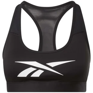 Damski Stanik sportowy REEBOK S LUX VECTOR RACER BRA H51844 – Czarny - Biustonosze - miniaturka - grafika 1
