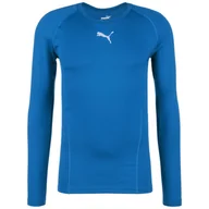 Bluzy sportowe męskie - Koszulka do piłki nożnej męska Puma Liga Baselayer Tee LS - miniaturka - grafika 1