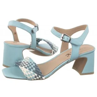 Sandały Niebieskie 9-28320-42 829 Lt.Blue Comb (CP407-a) Caprice - Sandały damskie - miniaturka - grafika 1