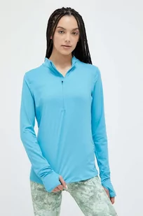 Under Armour bluza do biegania Qualifier Run 2.0 kolor turkusowy gładka - Bluzy damskie - miniaturka - grafika 1
