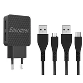 Ładowarki do telefonów - Energizer Hardcase ładowarka sieciowa 2xUSB 2,4A z - miniaturka - grafika 1