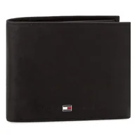 Portfele - Duży Portfel Męski Tommy Hilfiger Johnson Trifold AM0AM00665 Czarny - miniaturka - grafika 1