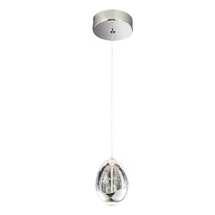 Italux Glamour LAMPA wisząca HUELTO PND-22112132-1A-CR loftowa OPRAWA szklany ZWIS LED 4,8W 3000K kulisty chrom PND-22112132-1A-CR - Lampy sufitowe - miniaturka - grafika 1