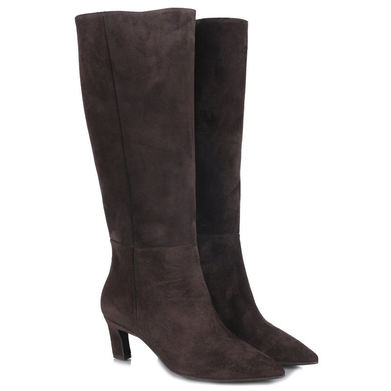 Kozaki damskie CheBello 4809___-105-000- PSK-S393 BRĄZ skóra czekoladowe R.37