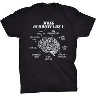 Koszulka Mózg Ochroniarza Śmieszny Prezent - Koszulki męskie - miniaturka - grafika 1
