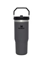 Kubki termiczne - Kubek termiczny Stanley IceFlow Flip Straw Tumbler 0,89 l - charcoal - miniaturka - grafika 1
