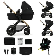 Wózki dziecięce - Wózek wielofunkcyjny KINDERKRAFT Moov 2 Air 4w1 Czarny - miniaturka - grafika 1