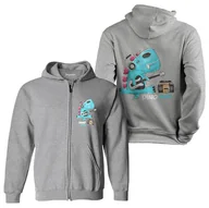 Bluzy dla dziewczynek - Bluza dziecięca rozpinana z kapturem muzykalny dinozaur 152 5made - miniaturka - grafika 1