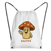 Plecaki worki - Worek Grzyb z grzybem uroczy Worek dla dziecka z dowolnym imieniem - miniaturka - grafika 1