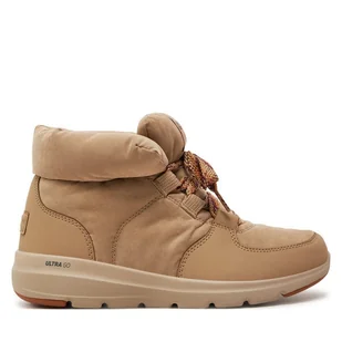 Botki Skechers Glacial Ultra - Trend Up 144194 Beżowy - Botki damskie - miniaturka - grafika 1