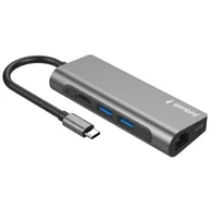 Kable komputerowe i do monitorów - Gembird WIELOPORTOWY ADAPTER USB TYPE-C 5W1 HUB + A-CM-COMBO5-01 - miniaturka - grafika 1