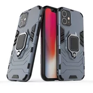 Etui i futerały do telefonów - Hurtel Ring Armor pancerne hybrydowe etui pokrowiec + magnetyczny uchwyt iPhone 12 mini niebieski - Niebieski - miniaturka - grafika 1
