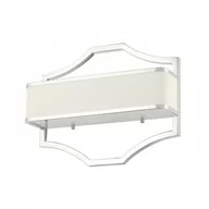 Lampy ścienne - Orlicki Design Klasyczna LAMPA ścienna Gerdo Parette Cromo abażurowa OPRAWA kinkiet prostokątny chrom kremowy - miniaturka - grafika 1