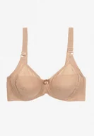 Biustonosze - Ciemnobeżowy Biustonosz Typu Full Cup Vikola - miniaturka - grafika 1