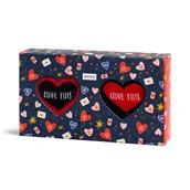 Skarpetki męskie - Skarpetki męskie kolorowe SOXO Serca - 2 pary -40–45 - miniaturka - grafika 1