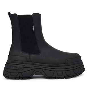 Sztyblety Buffalo Fusion Chelsea 1270098 Czarny - Botki damskie - miniaturka - grafika 1