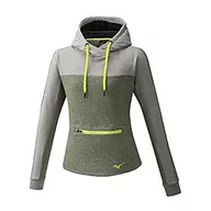 Bluzy damskie - Mizuno Mizuno Sportowa bluza damska Khaki/Black L K2GC0702 - miniaturka - grafika 1