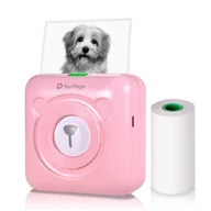 Drukarki - OWSOO PeriPage Mini Pocket Wireless BT Thermal Printer różowa - miniaturka - grafika 1