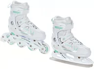 Rolki - Rolki Łyżwy 2w1 Raven Spirit White/Mint 37-40 - miniaturka - grafika 1