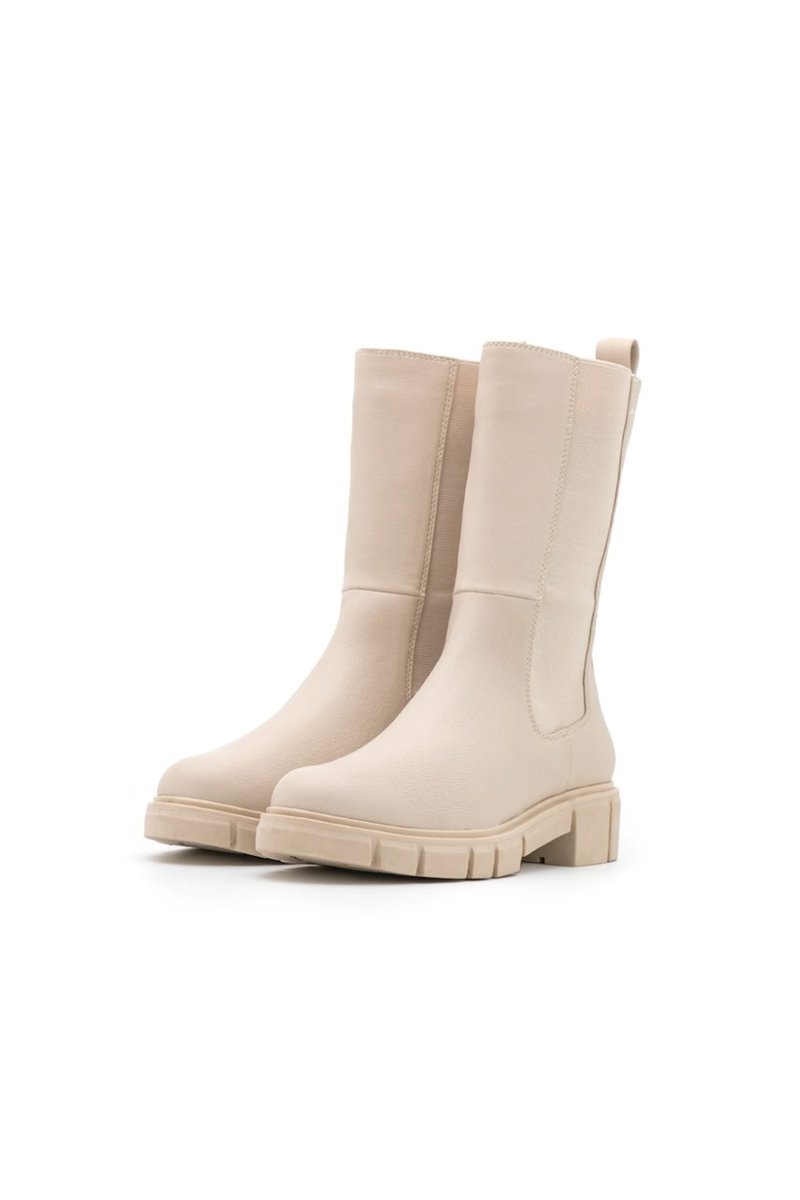 Marco Tozzi Botki Damskie Beżowe Wsuwane 38 Ż7b