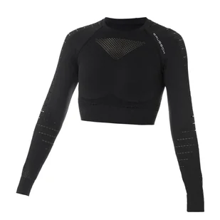 Damska Koszulka BRUBECK RASHGUARD ATHLETIC LC10020-CZARNY – Czarny - Koszulki sportowe damskie - miniaturka - grafika 1