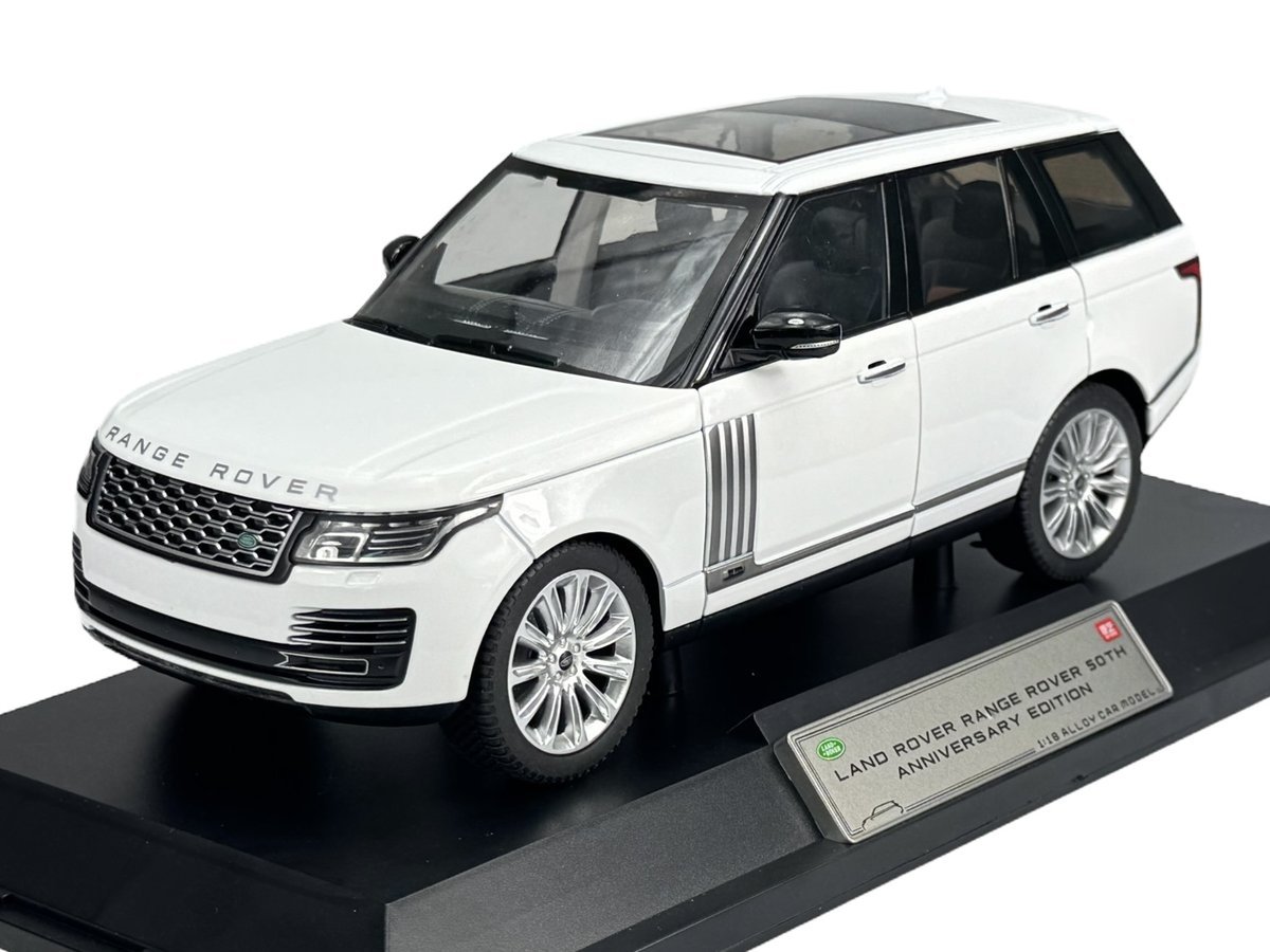 ALLOY CAR LAND ROVER RANGE ROVER 50TH ANNIVERSARY EDITION BIAŁY 1:18