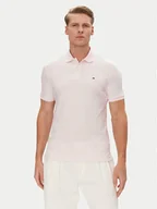 Koszulki męskie - Tommy Hilfiger Polo MW0MW39994 Różowy Regular Fit - miniaturka - grafika 1