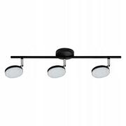 Lampy sufitowe - Polux Listwa 3x5W LED CAPRI 10223C czarny SANICO 308313 - miniaturka - grafika 1