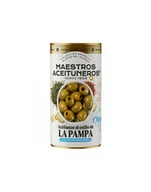 Zdrowa żywność - Oliwki MAESTROS LA PAMPA puszka 4,2kg zielona bez pestki / oliwka z argentyńską przyprawą Chimichurri - miniaturka - grafika 1