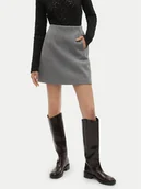 Spódnice - Vero Moda Spódnica ołówkowa Fortuneallison 10253954 Szary Slim Fit - miniaturka - grafika 1