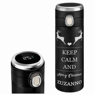 Kubek termiczny termos czarny z wyświetlaczem LED i grawerem dla - Kubki termiczne Kubek termiczny termos czarny z wyświetlaczem LED i grawerem dla - Kubki termiczne - miniaturka - grafika 1