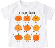 Koszulki dla dziewczynek - koszulka na dzień dyni do przedszkola z dyniami - miniaturka - grafika 1