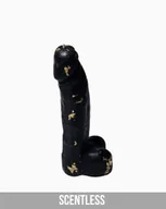 Świece - Świeca sojowa - Penisso - 180 ml ( Czarny z złotymi zdobieniami ) - Odważna Dekoracja i Pomysł na Prezent - Bezzapachowa - miniaturka - grafika 1