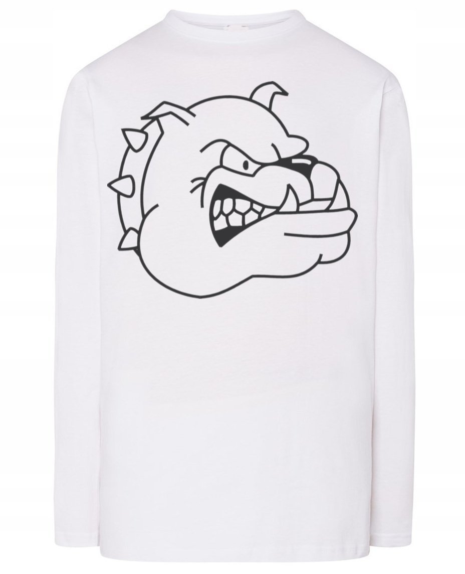 Longsleeve męski nadruk groźny pies r.XL