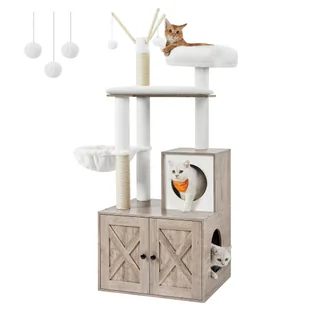 Drapak dla kota z kuwetą 2w1 140 cm - Drapaki dla kotów - miniaturka - grafika 1