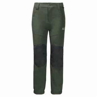 Spodnie i spodenki dla dziewczynek - Dziecięce spodnie softshellowe RASCAL WINTER PANTS KIDS thyme green - grafika 1