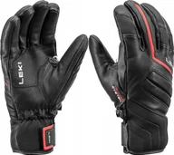 Rękawice narciarskie - LEKI RĘKAWICE Phoenix 3D black/red 9.5 - miniaturka - grafika 1