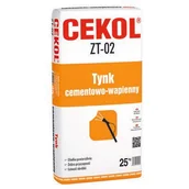 Tynki - Cekol Tynk cementowo-wapienny ZT-02, 25 kg - miniaturka - grafika 1