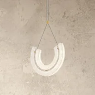 Lampy sufitowe - Zambelis Lampa wisząca LED 23030, 1-punktowa, 3000 K, szkło, złoty - miniaturka - grafika 1