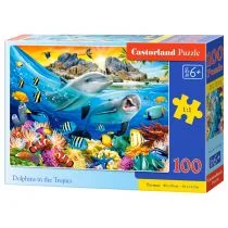 Castorland Puzzle 100 Dolphins in the Tropics CASTOR 451442 - Puzzle - miniaturka - grafika 1
