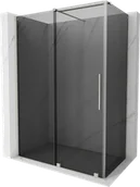 Kabiny prysznicowe - Mexen Velar kabina prysznicowa rozsuwana 160x80 cm, grafit, nikiel szczotkowany - 871-160-080-41-97 - miniaturka - grafika 1