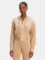 Bluzy damskie - Juicy Couture Bluza Iccle JCWAS125308 Beżowy Loose Fit - miniaturka - grafika 1