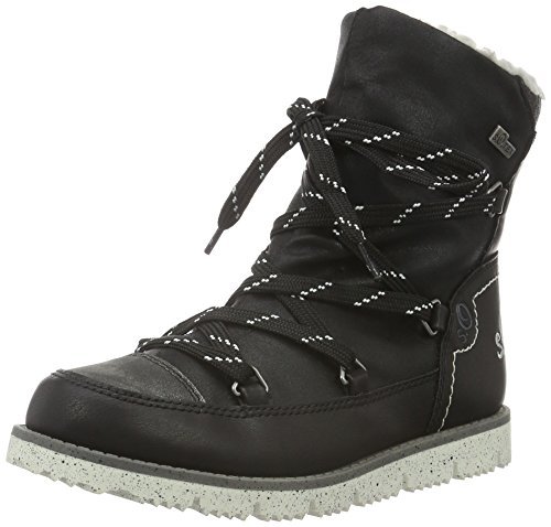 s.Oliver 46214 śniegowce dziewczęce, czarny - Czarny (Black 001) - 34 EU