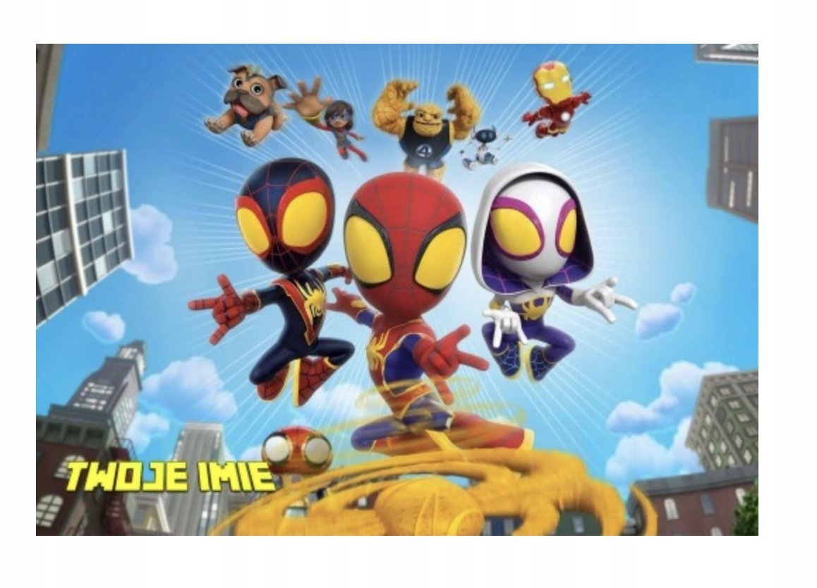 Puzzle SPIDEY MINI SPIDERMAN BAJKA A3 252 el z Nadrukiem + IMIĘ Pudełko #22