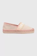 Espadryle damskie - Love Moschino espadryle kolor różowy JA10482G0GIG0600 - miniaturka - grafika 1