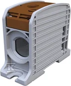 Kostki, złączki, wtyczki - Simet Złączka szynowa gwintowa Al/Cu STB 185 (87810) SIMBLOCK brązowy 81201015 - miniaturka - grafika 1