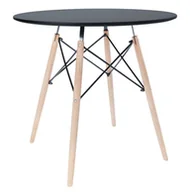 Stoły - STÓŁ TODI OKRĄGŁY 80CM ▪️ 3327 ▪️ CZARNY - miniaturka - grafika 1